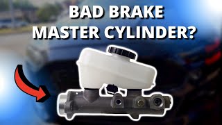 SYMPTOMS OF A BAD BRAKE MASTER CYLINDER [upl. by Amos]