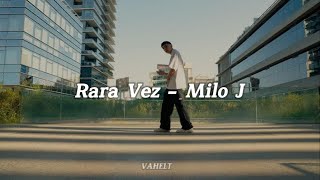 Rara vez  Milo J Letra [upl. by Janeta]