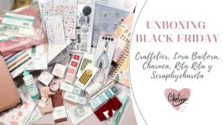 ✨HAUL de SCRAP en BLACK FRIDAY  Craftelier Lora Bailora Charuca Rita Rita y Scrap By Chareta ✨ [upl. by Aisena]