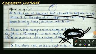 opportunity cost marginal opportunity cost marginal rate of transformation  class 11 economics [upl. by Yllac548]