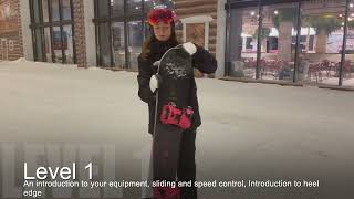 Snozone Snowboard Lesson Level 1 [upl. by Yromas]