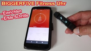 BIGGERFIVE Fitness Armband Uhr einrichten – VeryFitPro App Einstellen  Verbinden  Erste Schritte [upl. by Llirrehs78]