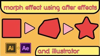 How to Make Morph Effect in After Effects with Illustrator  Simple Method  2019 [upl. by Umeko]