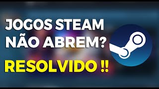 JOGOS DA STEAM NÃO ABREM RESOLVIDO 2024  PASSO À PASSO  de forma simples e fácil [upl. by Nitnilc718]