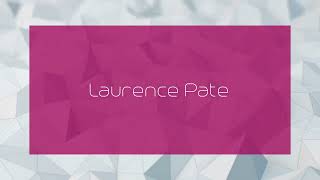 Laurence Pate  appearance [upl. by Tenom]