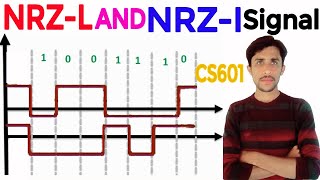 NRZL and NRZI Signal with example UrduHindi [upl. by Jameson]