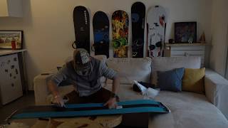 Unboxing Splitboard 4 parties Salomon Premiere SLab 2019 [upl. by Simetra]