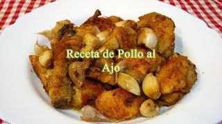 Pollo frito al ajo  receta fácil y rápida [upl. by Bik]