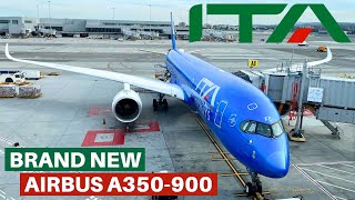 ITA AIRWAYS Brand New AIRBUS A350900 Economy  San Francisco  Rome  Flight Review [upl. by Bodi430]