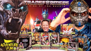 Transformers Rise of the Beasts Official Movie Trailer Toy Action Figures AdventureFun [upl. by Golanka]