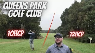 Queens Park Golf Club  10 handicap vs 12 handicap  Back 9 [upl. by Ahseina]