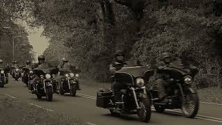 Hells Angels Funeral IJmuiden to the Westerveld Cemetery Oct 2017 [upl. by Ennaeiluj447]