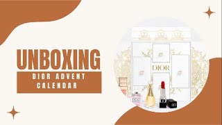 Dior mini advent calendar unboxing [upl. by Nnod624]