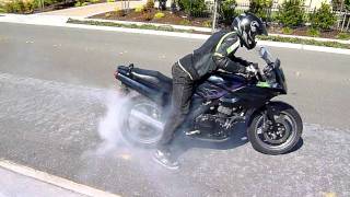 short ninja 500 burnout [upl. by Demha415]