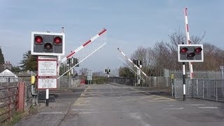 Level Crossing at Blakestown Kildare  29000 Class DMU Westbound [upl. by Shem]