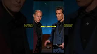 Matthew McConaughey shares a Woody Harrelson secret [upl. by Nnalatsyrc112]