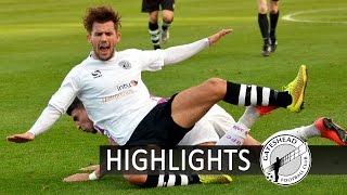 HIGHLIGHTS Gateshead v Barnet 181014 Vanarama Conference [upl. by Neehcas]