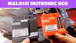 OPVOEREN VESPA SPRINT iGET SNOR  STAP 4  MALOSSI INJTRONIC ECU [upl. by Odnaloy85]