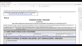 Oświadczenie  wnioski PIT29 od 2023 r Wzór formularz do pobrania edytowalny PDF [upl. by Aowda]