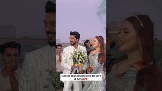 Rabeeca khan singing song for love of her life rabeecakhan hussaintareen [upl. by Adrell]