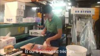 Trip Gourmand  Le marché aux poissons de Tsukiji [upl. by Nollaf]