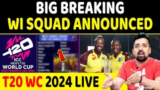 🔴BIG BREAKING  WEST INDIES SQUAD ANNOUNCED FOR T20 SERIES VS ENG IRE 18 PLAYERS [upl. by Arimlede189]