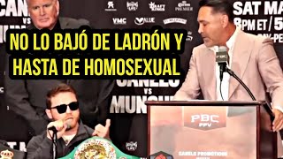 SE PRENDIÓ EL CERRO Canelo y Óscar De La Hoya SE ACABAN A INSULTOS [upl. by Aihseyk]