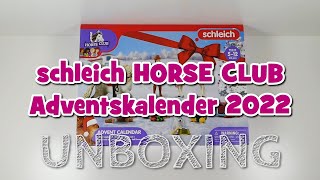 schleich HORSE CLUB Adventskalender 2022  UNBOXING [upl. by Yssim460]