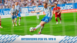 🎤Interviews nach dem Spiel gegen VfB Stuttgart II  3 Liga⚽ [upl. by Alaet]