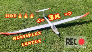 Flying the multiplex lentus like a hotliner🔥🤪🤩 rcglider rcplane aviation [upl. by Siletotsira]