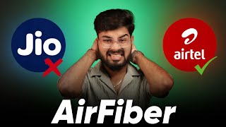 Jio AirFiber vs Airtel AirFiber Review  Plans Speed Test BGMI Test Installation Price Comparison [upl. by Evania]