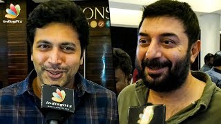 Aravind Swamy amp Jayam Ravi Attends Thadam Premiere Show  Arun Vijay Movie [upl. by Anilave554]