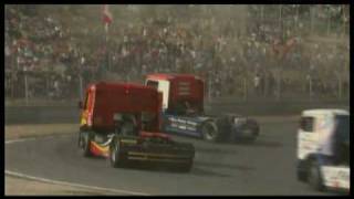 Accident European Truck Racing championship Jarama [upl. by Stannwood]