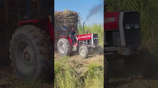 Tractor Broken Into Two Parts While Pulling Heavy Loaded Sugarcane Trolley 🚜🚜 [upl. by Arul]