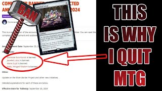 New Commander Ban List Is Why I Quit Magic Jeweled Lotus Mana Crypt Ban Reaction [upl. by Colin534]