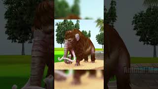 Monster Dinosaur vs Zombie Mammoth Elephant Fight shortvideo lion animalbattle viral mammoth [upl. by Gabor]