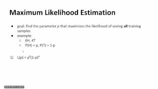 Section 8 Naive Bayes and MLE [upl. by Siloa640]