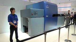 Konica Minolta KM1 Live Demo  drupa 2012 [upl. by Mead728]