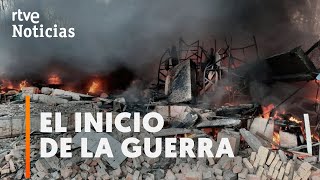 GUERRA UCRANIA Así ha EMPEZADO la GUERRA con los PRIMEROS BOMBARDEOS de RUSIA  RTVE Noticias [upl. by Dan679]