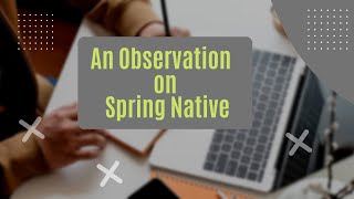 Spring Boot GraalVM vs Non Native [upl. by Annawyt600]