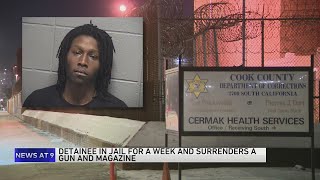 Charges filed after 18yearold detainee allegedly found with gun inside Cook County Jail [upl. by Niwroc]