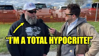 Trumper REALIZES He’s A HYPOCRITE in REAL TIME [upl. by Ahael]