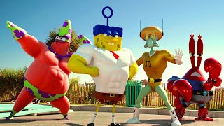 Superpowered SpongeBob VS Pirate Banderas  The SpongeBob Movie Sponge Out of Water  CLIP [upl. by Lletnuahs]