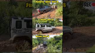 Toyota Rivo 4by4 Thar 4by4 jeep funnyoffroad [upl. by Livia]