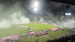 Impresionante recibimiento  Atlético Nacional Vs Junior  última fecha cuadrangulares [upl. by Ixel]