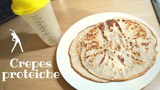 SOLO 3 INGREDIENTI Colazione fit subito pronta con shaker Crepes proteiche 💪 [upl. by Elleirua1]