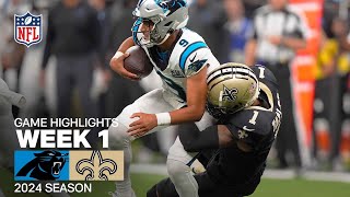 Carolina Panthers vs New Orleans Saints Game Highlights  NFL 2024 Season [upl. by Creight]