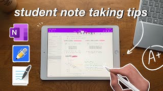 How I take notes on my iPad for college using OneNote 2020 [upl. by Nottarts]