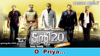 Oh Priya  Twenty Twenty  Mohanlal  Mammootty  Gireesh Puthenchery  Suresh Peters  Dileep [upl. by Winonah368]