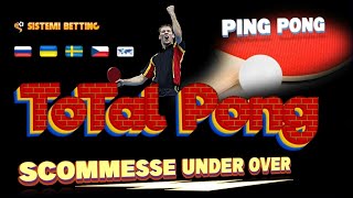 Total Pong  Software Ping Pong per pronostici UNDER OVER totali [upl. by Hui]